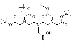 N'-(羧甲基)二乙烯三胺-N,N,N",N"-四乙酸四叔丁酯分子结构 (CAS 174267-71-1)