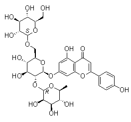 CAS # 174284-20-9, Apigenin 7-O-(2G-rhamnosyl)gentiobioside