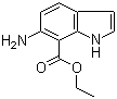 6-氨基-1H-吲哚-7-羧酸乙酯分子结构 (CAS 174311-79-6)
