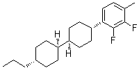 2,3-二氟-1-甲基-4-[(反式,反式)-4'-丙基[1,1'-联环己基]-4-基]苯分子结构 (CAS 174350-06-2)