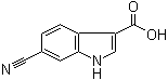 6-氰基-1H-吲哚-3-羧酸分子结构 (CAS 174500-88-0)