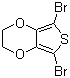 2,5-二溴-3,4-乙烯基二氧噻吩分子结构 (CAS 174508-31-7)