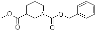 哌啶-1,3-二羧酸 1-苄酯 3-甲酯分子结构 (CAS 174543-74-9)