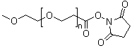 alpha-[3-[(2,5-二氧代-1-吡咯烷基)氧基]-3-氧代丙基]-omega-甲氧基聚氧乙烯分子结构 (CAS 174569-25-6)