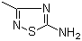 structure of CAS# 17467-35-5, 3-Methyl-1,2,4-thiadiazol-5-amine