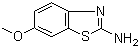 structure of CAS# 1747-60-0, 2-Amino-6-methoxybenzothiazole