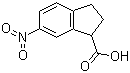CAS # 174776-68-2, (+)-2,3-Dihydro-6-nitro-1H-indene-1-carboxylic acid