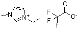 1-甲基-3-乙基咪唑鎓三氟乙酸盐分子结构 (CAS 174899-65-1)