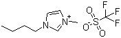 1-正丁基-3-甲基咪唑三氟甲烷磺酸盐分子结构 (CAS 174899-66-2)
