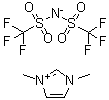 1-甲基-3-甲基咪唑鎓二[(三氟甲基)磺酰基]亚胺盐分子结构 (CAS 174899-81-1)