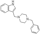 3-[(4-Benzyl-1-piperazinyl)methyl]indole molecular structure (CAS 17511-50-1)