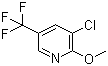 CAS # 175136-17-1, 3-Chloro-2-methoxy-5-(trifluoromethyl)pyridine, 3-Chloro-5-(trifluoromethyl)-2-methoxypyridine
