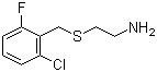 structure of CAS# 175136-76-2, 2-[(2-氯-6-氟苄基)硫代]乙胺