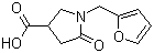 structure of CAS# 175136-93-3, 1-(2-呋喃甲基)-5-氧代吡咯烷-3-羧酸