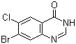 structure of CAS# 17518-98-8, 7-溴-6-氯-4(3H)-喹唑啉酮