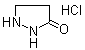 structure of CAS# 1752-88-1, 3-Pyrazolidinone hydrochloride