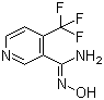 structure of CAS# 175204-85-0, 4-三氟甲基吡啶-3-甲酰胺肟