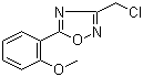 structure of CAS# 175205-61-5, 3-(氯甲基)-5-(2-甲氧基苯基)-1,2,4-恶二唑