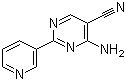 CAS 登录号：175205-75-1, 4-氨基-2-(3-吡啶基)嘧啶-5-甲腈