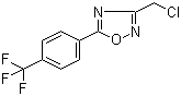 structure of CAS# 175205-84-2, 3-(氯甲基)-5-[4-(三氟甲基)苯基]-1,2,4-恶二唑