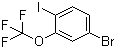4-溴-2-三氟甲氧基碘苯分子结构 (CAS 175278-12-3)