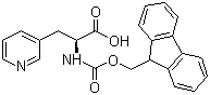 structure of CAS# 175453-07-3, (S)-N-Fmoc-(3-Pyridyl)alanine