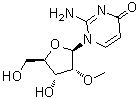 structure of CAS# 175471-65-5, 2-氨基-1-(2-O-甲基-beta-D-呋喃核糖基)-4(1H)-嘧啶酮