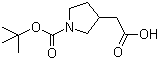 structure of CAS# 175526-97-3, 1-Boc-Pyrrolidine-3-acetic acid