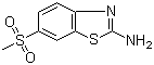 structure of CAS# 17557-67-4, 2-氨基-6-甲砜基苯并噻唑