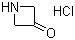 structure of CAS# 17557-84-5, 氮杂环丁烷-3-酮盐酸盐