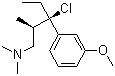 (2R,3R)-3-氯-3-(3-甲氧基苯基)-N,N,2-三甲基戊胺分子结构 (CAS 175591-21-6)