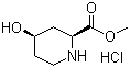 structure of CAS# 175671-43-9, (2S,4R)-4-羟基哌啶-2-羧酸甲酯盐酸盐