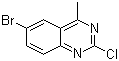 structure of CAS# 175724-46-6, 6-Bromo-2-chloro-4-methylquinazoline