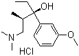 structure of CAS# 175774-12-6, (2R,3R)-1-(Dimethylamino)-3-(3-methoxyphenyl)-2-methylpentan-3-ol hydrochloride