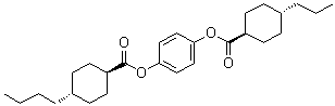 CAS 登录号：175784-00-6, 反式-4-丁基环己烷羧酸 4-[[(反式-4-丙基环己基)羰基]氧基]苯基酯