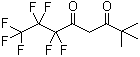 structure of CAS# 17587-22-3, 2,2-二甲基-6,6,7,7,8,8,8-七氟-3,5-辛二酮