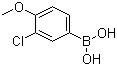 3-氯-4-甲氧基苯硼酸分子结构 (CAS 175883-60-0)