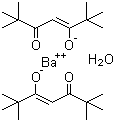 双(2,2,6,6,-四甲基-3,5-庚二酮酸)钡(一水)分子结构 (CAS 17594-47-7)