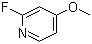 2-氟-4-甲氧基吡啶分子结构 (CAS 175965-83-0)
