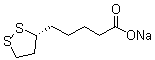 (R)-1,2-二噻茂烷-3-戊酸钠分子结构 (CAS 176110-81-9)