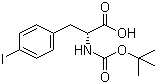 structure of CAS# 176199-35-2, Boc-D-4-iodophenylalanine