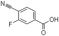 4-氰基-3-氟苯甲酸分子结构 (CAS 176508-81-9)