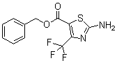 2-氨基-4-(三氟甲基)-5-噻唑羧酸苄酯分子结构 (CAS 176590-86-6)