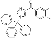 (2,3-二甲基苯基)[1-(三苯基甲基)-1H-咪唑-4-基]甲酮分子结构 (CAS 176721-02-1)