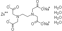 structure of CAS# 176736-49-5, 乙二胺四乙酸二钠锌盐四水合物