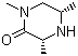 (3R-cis)-1,3,5-三甲基哌嗪酮分子结构 (CAS 176844-91-0)