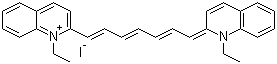 structure of CAS# 17695-32-8, 1-乙基-2-[7-(1-乙基-2(1H)-喹啉亚基)庚-1,3,5-三烯基]喹啉鎓碘化物