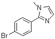 2-(4-溴苯基)-1-甲基-1H-咪唑分子结构 (CAS 176961-54-9)