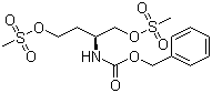 (S)-2-苄氧羰基氨基-1,4-双(甲磺酰氧基)丁烷分子结构 (CAS 176970-05-1)