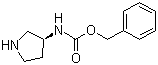 (S)-3-N-苄氧羰基氨基吡咯烷分子结构 (CAS 176970-12-0)